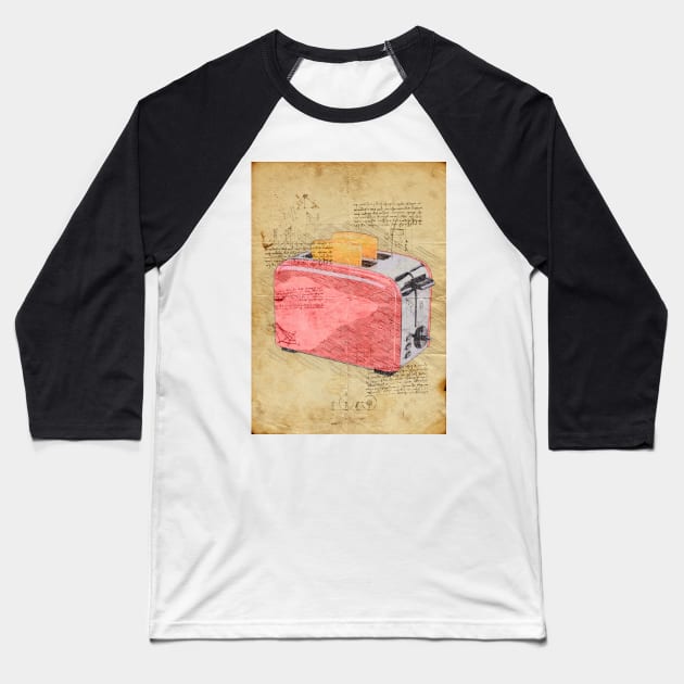 Toaster Baseball T-Shirt by Durro